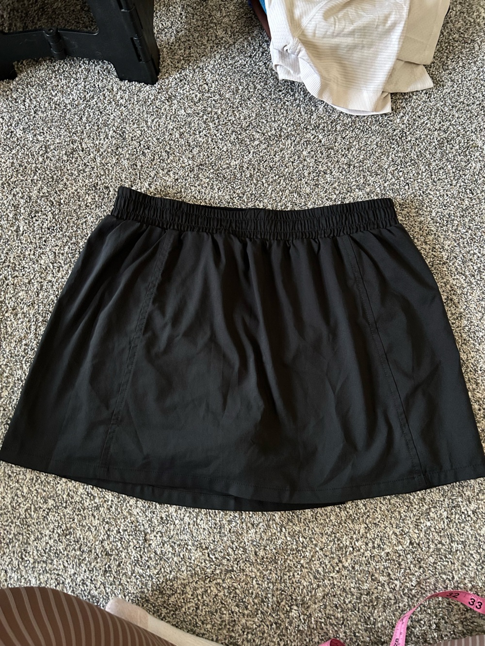 Girlfriend Collective Tennis Skort Black
